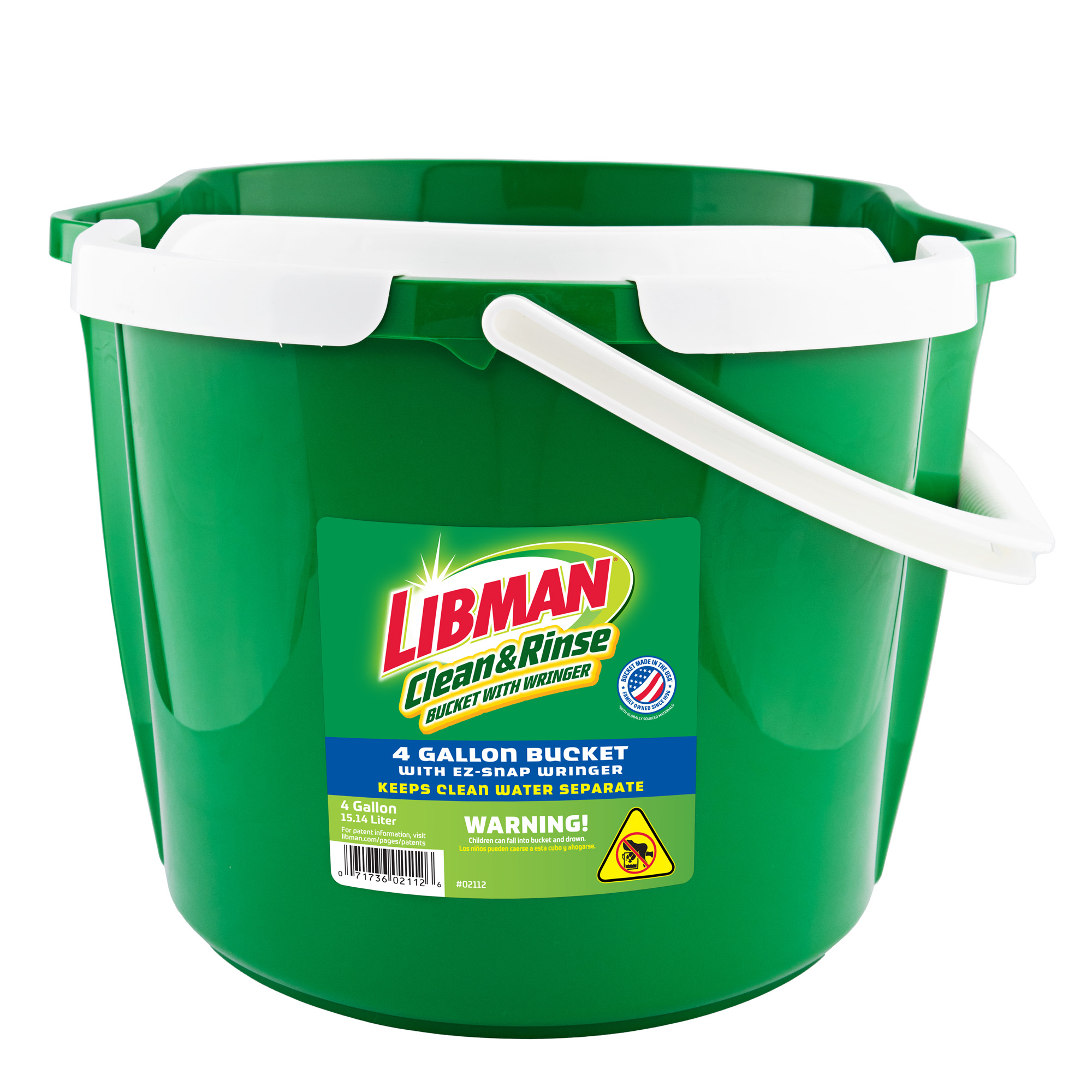 4-Gallon Clean & Rinse Bucket with Wringer | Libman